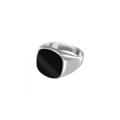 BLACK CLASSIC SIGNET RING